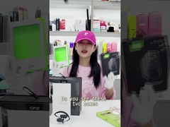 Emballage fait sur commande de boîte de papier d'écouteur coloré avec la fenêtre claire de PVC