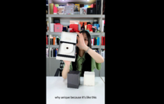 Boîtes en carton gris de luxe EVA personnalisé