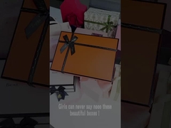 Boîte d'emballage en carton Boîte cadeau en papier de luxe Boîte cadeau avec arc pour vêtement