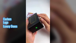 Fermeture magnétique pliable de logo fait sur commande de boîte-cadeau de luxe