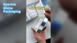 Emballage personnalisé de boîtes à bijoux holographiques de luxe