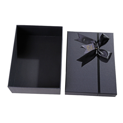 La boîte en vrac d'emballage de cadeau de carton d'ODM conçoivent les boîtes actuelles noires pour le parfum de rouge à lèvres