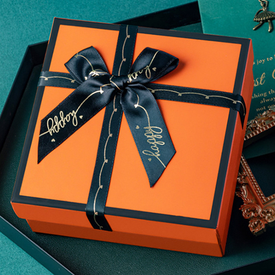 Boîte-cadeau de bijoux de luxe de montre de papier de boîte d'emballage de carton de cadeau de Noël avec l'arc de ruban