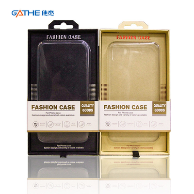 Logo imprimé sur mesure boîte d'emballage de boîtier de téléphone en PVC transparent boîtes d'emballage de produits électroniques