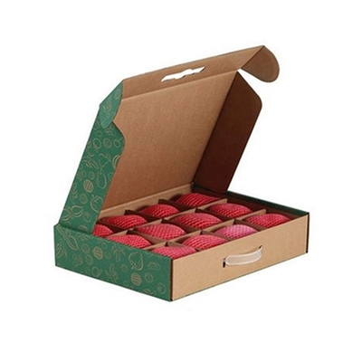 Logo personnalisé Carton ondulé pliable Boîtes de messagerie Boîtes de messagerie Emballage de fruits pour expédition