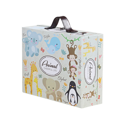 Logo Fixed Portable Gift Box adapté aux besoins du client Matt Lamination/ODM d'OEM de estampillage chaud