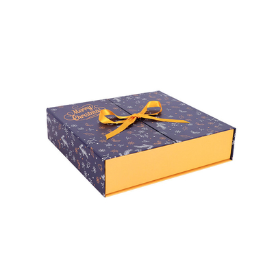 Le livre pliable de boîte-cadeau de carton rigide de luxe a formé le logo fait sur commande d'impression