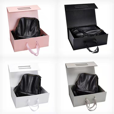 Boîte-cadeau de papier spécial de perruque de pliage de tache faite sur commande en gros de boîte-cadeau