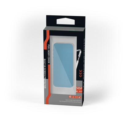 Boîte de empaquetage pliable de cas populaire de téléphone avec le logo fait sur commande de poignée