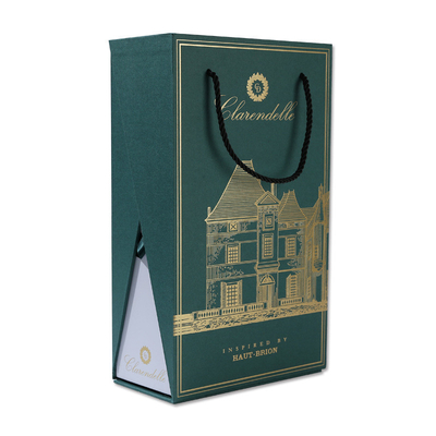 Boîte faite sur commande d'emballage de cadeau de carton pour le vin rouge et le vin blanc