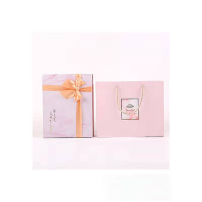 Boîte de marbre rose d'emballage de cadeau de carton pour le couvercle de maquillage de soutien-gorge de sous-vêtements