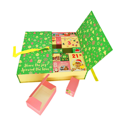 Calendrier Advent Blind Box de compte à rebours de boîte-cadeau de Noël de couleur de Pantone
