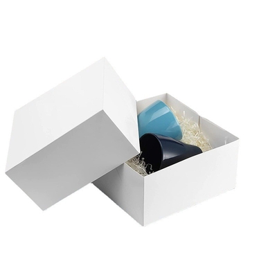 Boîte d'emballage cadeau en carton carré blanc Emballage en papier kraft