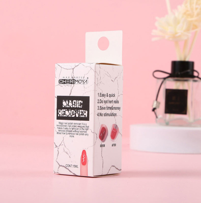 Boîtes d'emballage vides pliantes sur mesure pour vernis à ongles, cosmétiques à l'huile, boîtes en papier