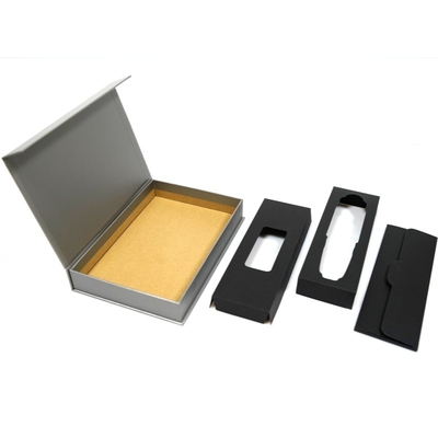 Boîtes cadeaux de luxe imprimées sur mesure Boîtes cadeaux pliables magnétiques à carapace noire