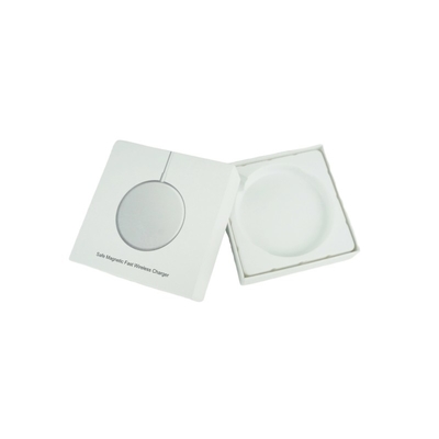 Emballage de boîte en carton sur mesure pour chargeur avec insert en plastique et logo en UV