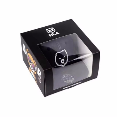 Logo personnalisé Boîte de carton pliable Enfants Enfants Jouets Emballage Boîte cadeau Boîtes en papier avec fenêtre en PVC