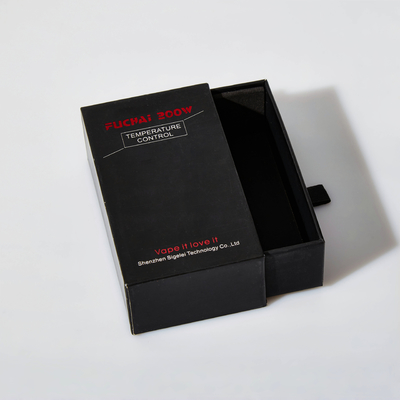 Impression personnalisée de logo de tiroir d'ivoire boîte cadeau estampage en or pour les petites entreprises montres de luxe