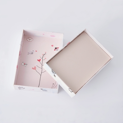 Boîte d'emballage en carton en papier rose à imprimer sur mesure pour les banques de charge