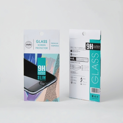 Enveloppes de protection de l'écran de verre trempé pour téléphone d'impression sur mesure boîte d'emballage