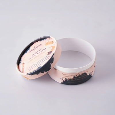 Boîte de tubes cylindriques recyclés sur mesure Boîte d'emballage cadeau en papier carton