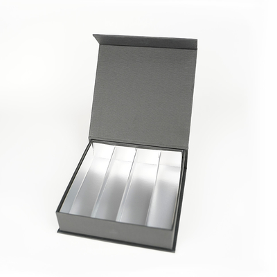 OEM de luxe boîte en forme de livre magnétique carton papier emballage boîte cadeau avec diviseurs