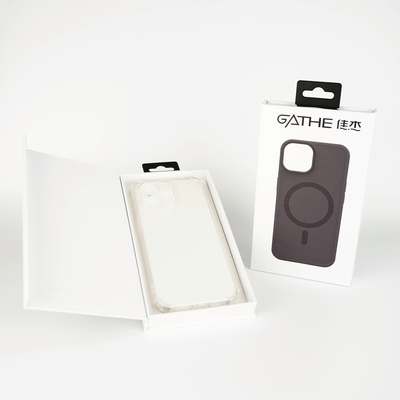 Boîte d' emballage vide pour téléphone portable boîte d' emballage avec accrochage, boîte de papier rigide à glisser