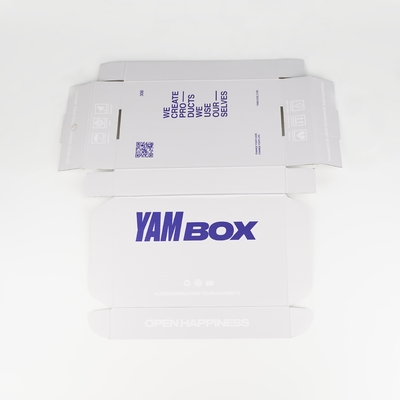 Boîtes à logo personnalisées Emballage de produits de vêtements Boîtes d'avion pliantes ondulées