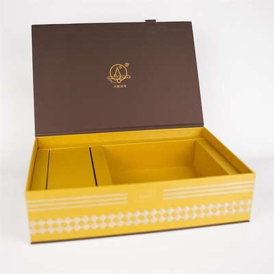 Emballage cadeau en carton personnalisé de luxe pour la boîte à thé Boîte de stockage de thé Boîte d'emballage avec plateau intérieur