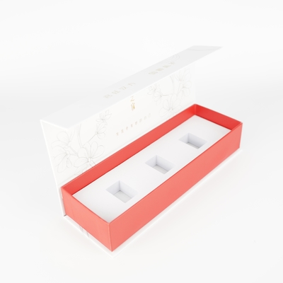 Boîte en papier à coque en or personnalisée avec fermeture à boucle magnétique