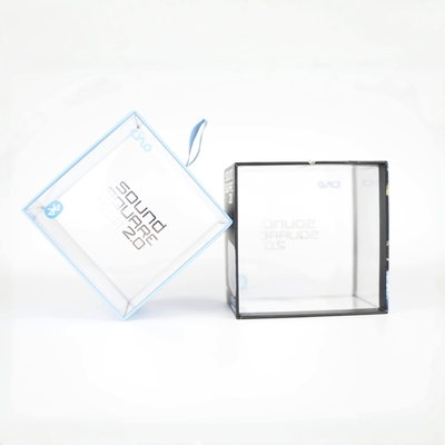 Boîte en PVC transparent en plastique, bande coulissante, boîtes d'emballage avec fenêtre