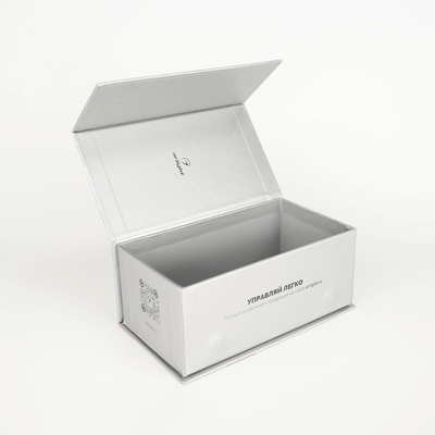 Logo personnalisé Boîte d'emballage en carton magnétique argenté Boîte cadeau électronique Pour Iphone 16
