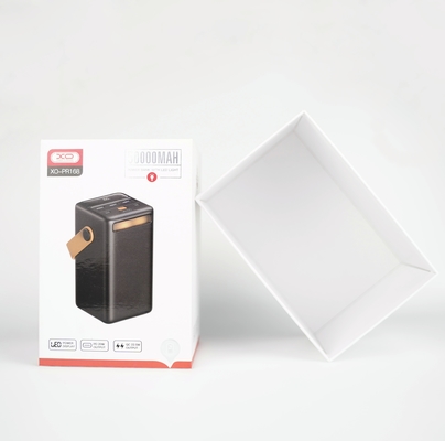 Boîte cadeau personnalisée en carton rigide couvercle et base pour boîte de produit de la banque de puissance sans fil