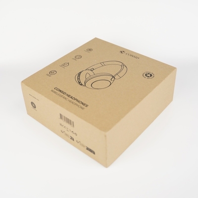 Emballage personnalisé de la boîte à écouteurs Kraft Bluetooth sans fil Diodégradable pour IPHONE