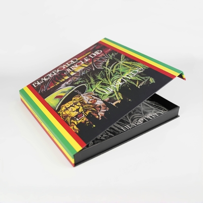 Impression personnalisée en couleur complète en forme de livre en carton Boîte CD Boîte d'emballage avec logo Fermeture magnétique