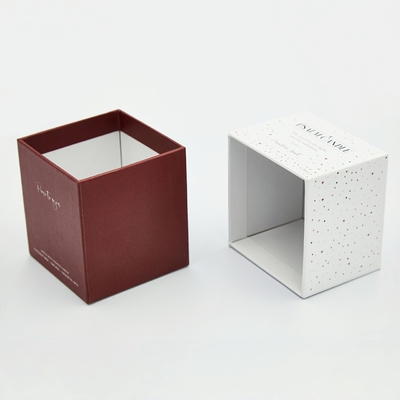 Boîtes de papier en carton sur mesure avec couvercle bougie bouteille de parfum boîte d'emballage pour l' huile essentielle