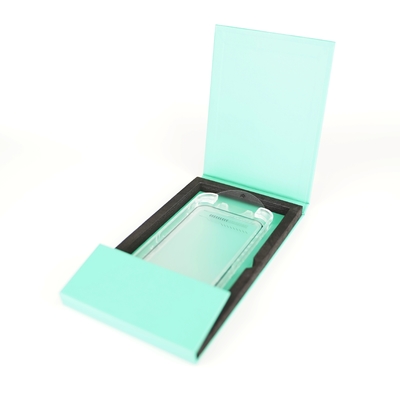 Boîte magnétique EVA ouverte au milieu personnalisée Boîte d'emballage pour téléphone portable Protecteur d'écran en verre trempé