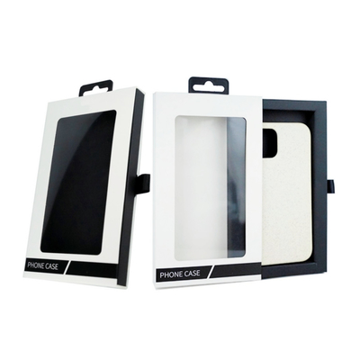 Boîte d'emballage de boîtier de téléphone portable de fenêtre claire pour les types personnalisés