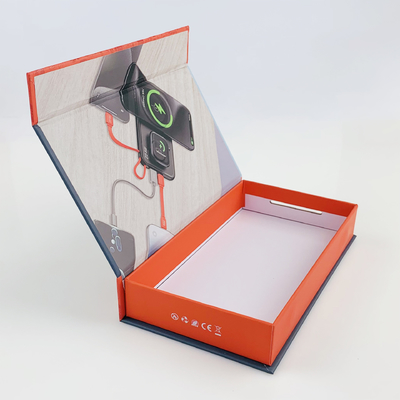 Personalised Custom Logo Electronic Packaging Magnetic Closure Packaging Box For Power Bank