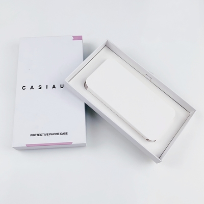 Boîte d'emballage personnalisée de boîtier de téléphone portable avec plateau en papier boîte cadeau de tiroir en carton pour boîtier de téléphone