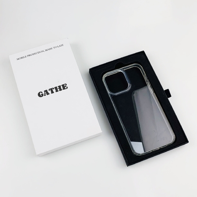 Vente en gros de luxe en papier noir et blanc carton boîte à tiroirs boîte à coffres personnalisée pour boîte à téléphones boîte à emballage
