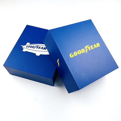 Boîte à papier rigide mat et bleu foncé sur mesure Boîte cadeau pour chaussures Emballage de marque de vêtements
