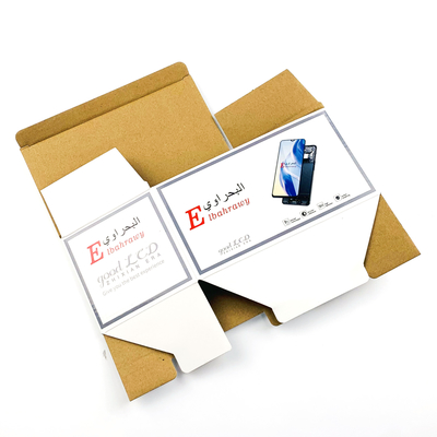 Boîtes de papier ondulé pliables imprimées sur mesure boîte aux lettres pour produits électroniques de consommation