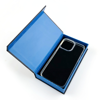Boîte cadeau à couvercle pliable avec aimant Carton personnalisé Emballage de téléphone Boîtes à coffre avec logo