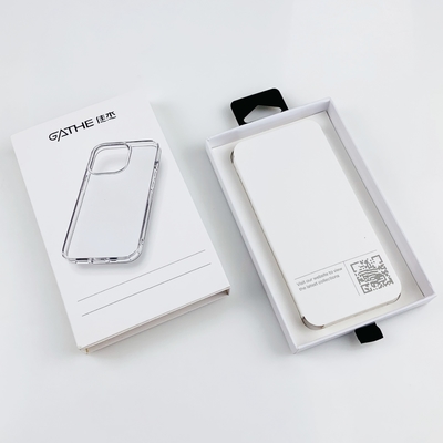 Logo personnalisé tiroir coulissant carton boîte d'emballage téléphone portable boîte de coffre avec fermeture magnétique fenêtre transparente
