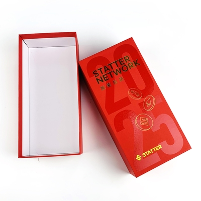 Coffrets cadeaux personnalisés imperméables UV en papier doré, boîtes cadeaux en carton pour calendrier de l'Avent