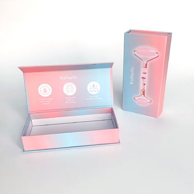 Boîte à flip-top imprimée sur mesure, emballage de produits pour soins de la peau, rouleaux pour le visage, outils de beauté, emballage de produits de beauté, boîte en papier pour les cosmétiques