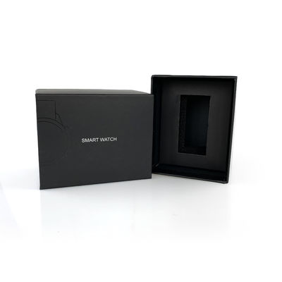 Logo personnalisé de qualité supérieure Imprimer les boîtes de montres rigides UV boîtes d'emballage cadeau Avec plateau Eva Pour Smart Watch