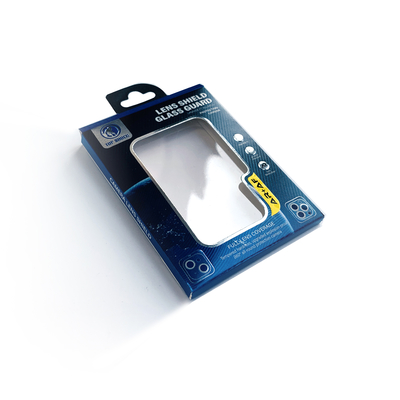 Boîtes d'emballage de film de protection pour lentilles de caméra personnalisées Petite boîte en papier avec fenêtres en PVC pour lentilles mobiles
