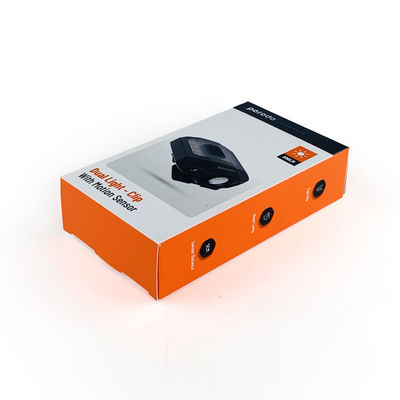 Boîte d'emballage personnalisée d'usine pour lampe de poche à LED à clip, boîtes en papier pour lampe frontale avec insert en papier pour double lumière